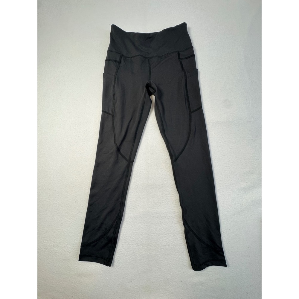Athletic Zyia Active Womens 4 Leggings Black High Rise Pocket Compression Yoga‎